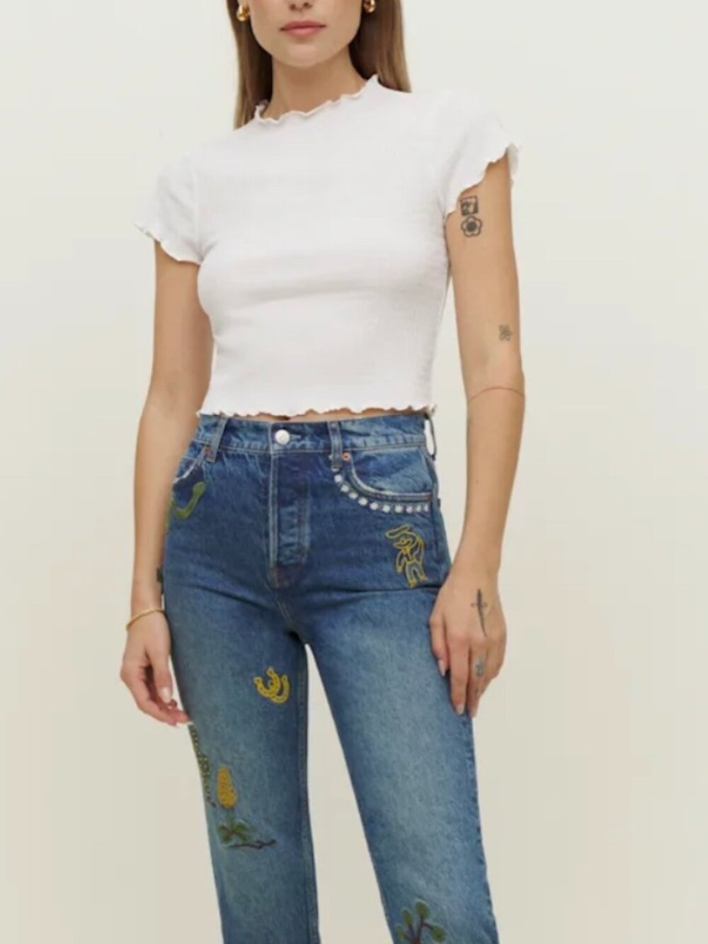 Reformation Handicraft Western Cowboy Embroidered Coastal Cowgirl Boho Luxe 25